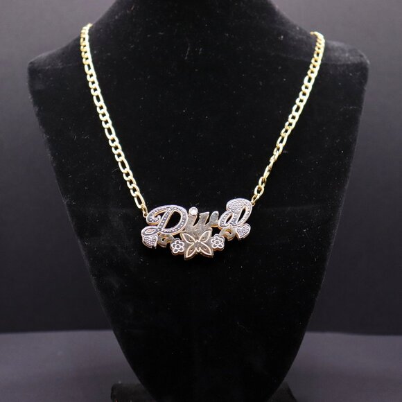 “Diva” Nameplate Necklace – Gold Bling with Big Attitude 💎 - Picture 1 of 1